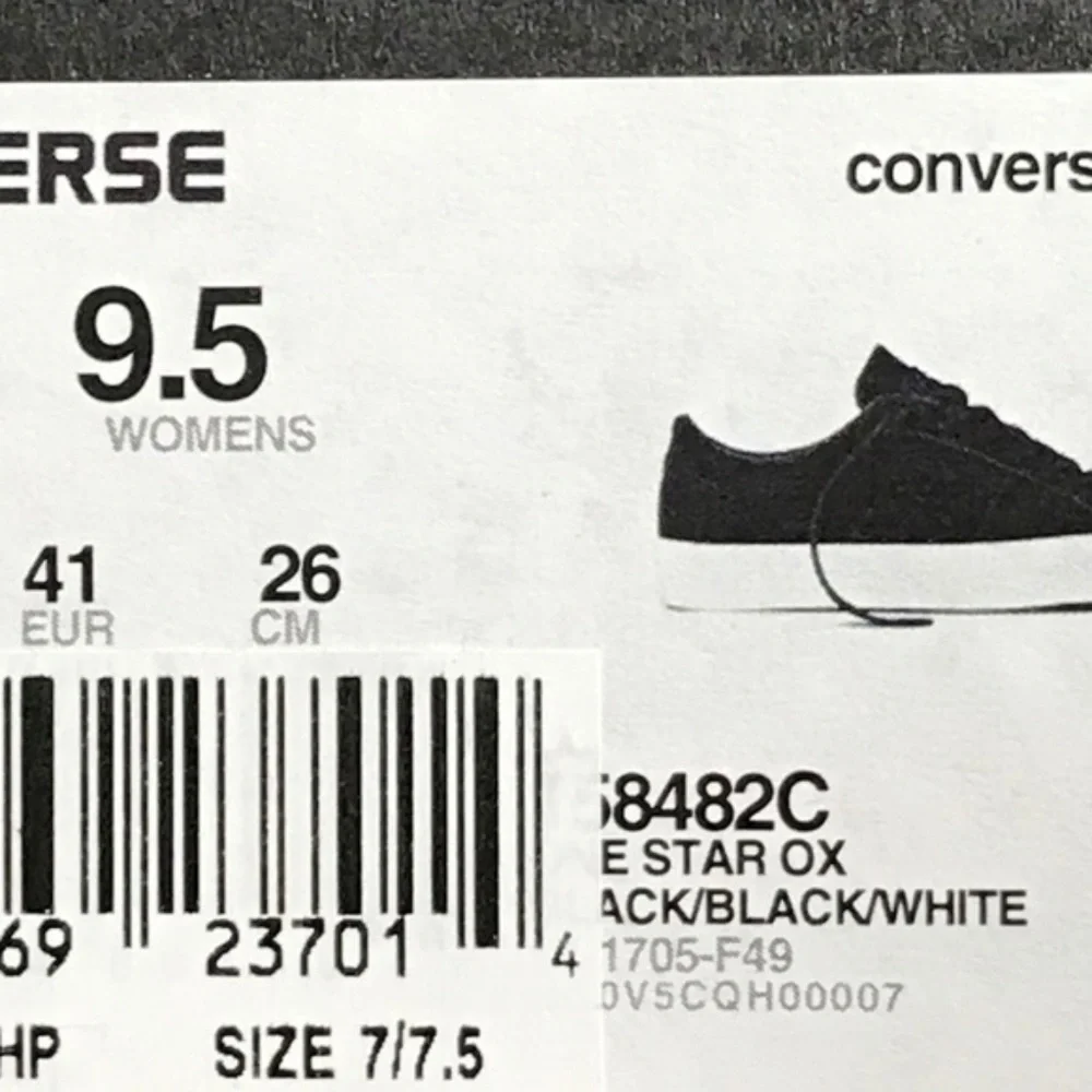 Converse‎ One Star Ox Black White Shoes - Picture 8 of 8